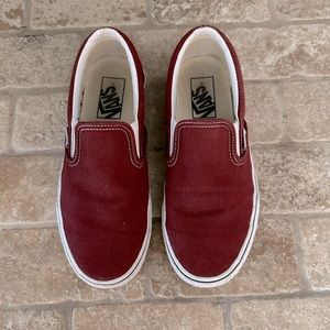 Vans Maroon Classic Slip-On
